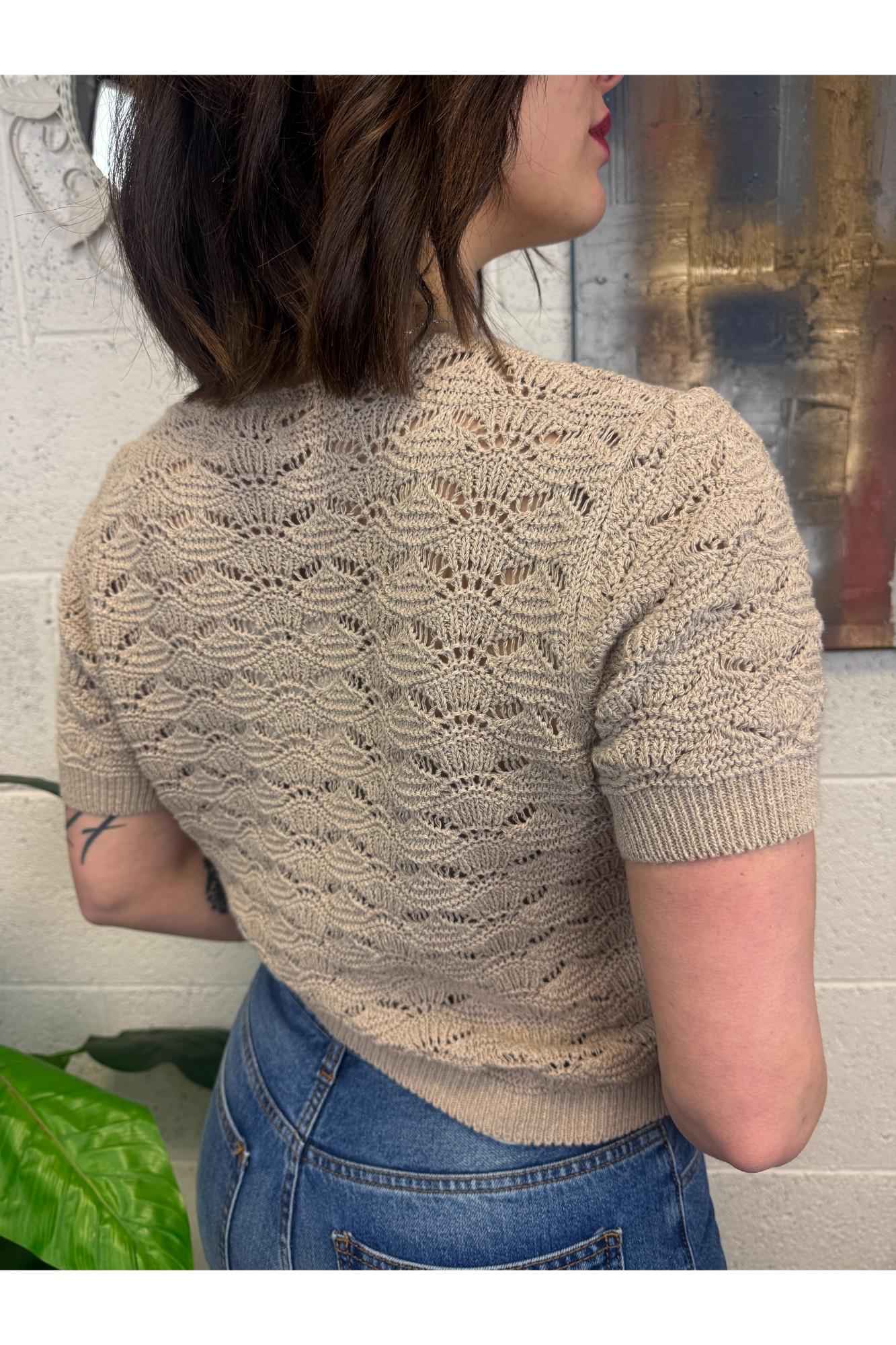 SUSY MIX Cardigan bottoni gioiello Susy mix Corda