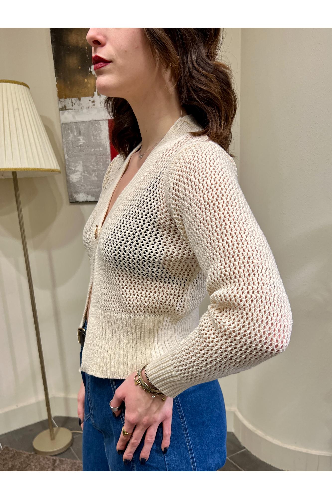 SUSY MIX Cardigan 1 bottone Susy mix Latte