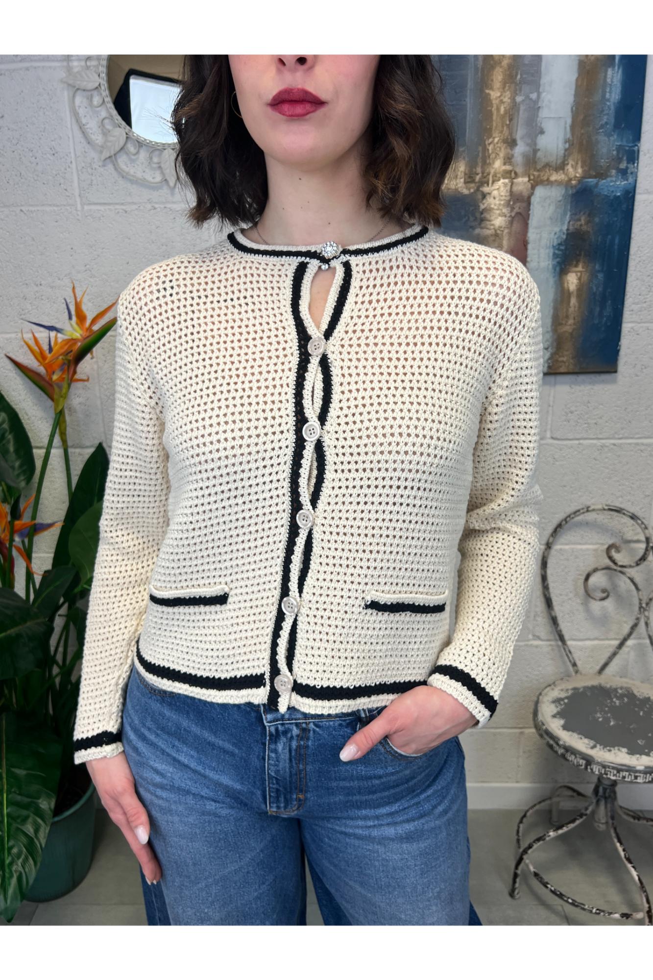 SUSY MIX Maglia chanel Susy mix Crema