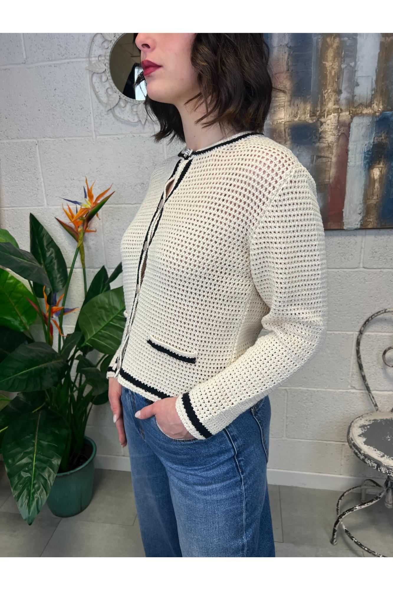 SUSY MIX Maglia chanel Susy mix Crema