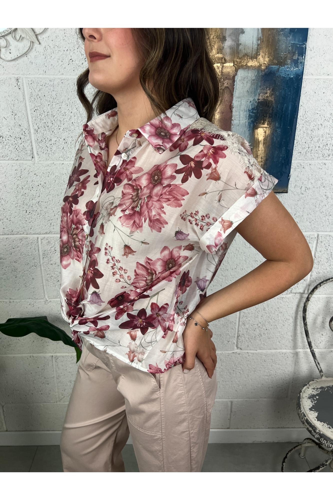 SUSY MIX Camicia fiorata Susy mix Fico