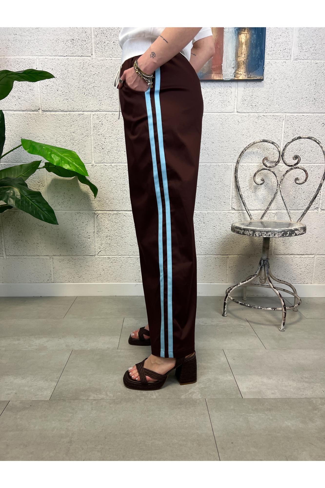 SUSY MIX Pantalone con bande Susy mix Moro