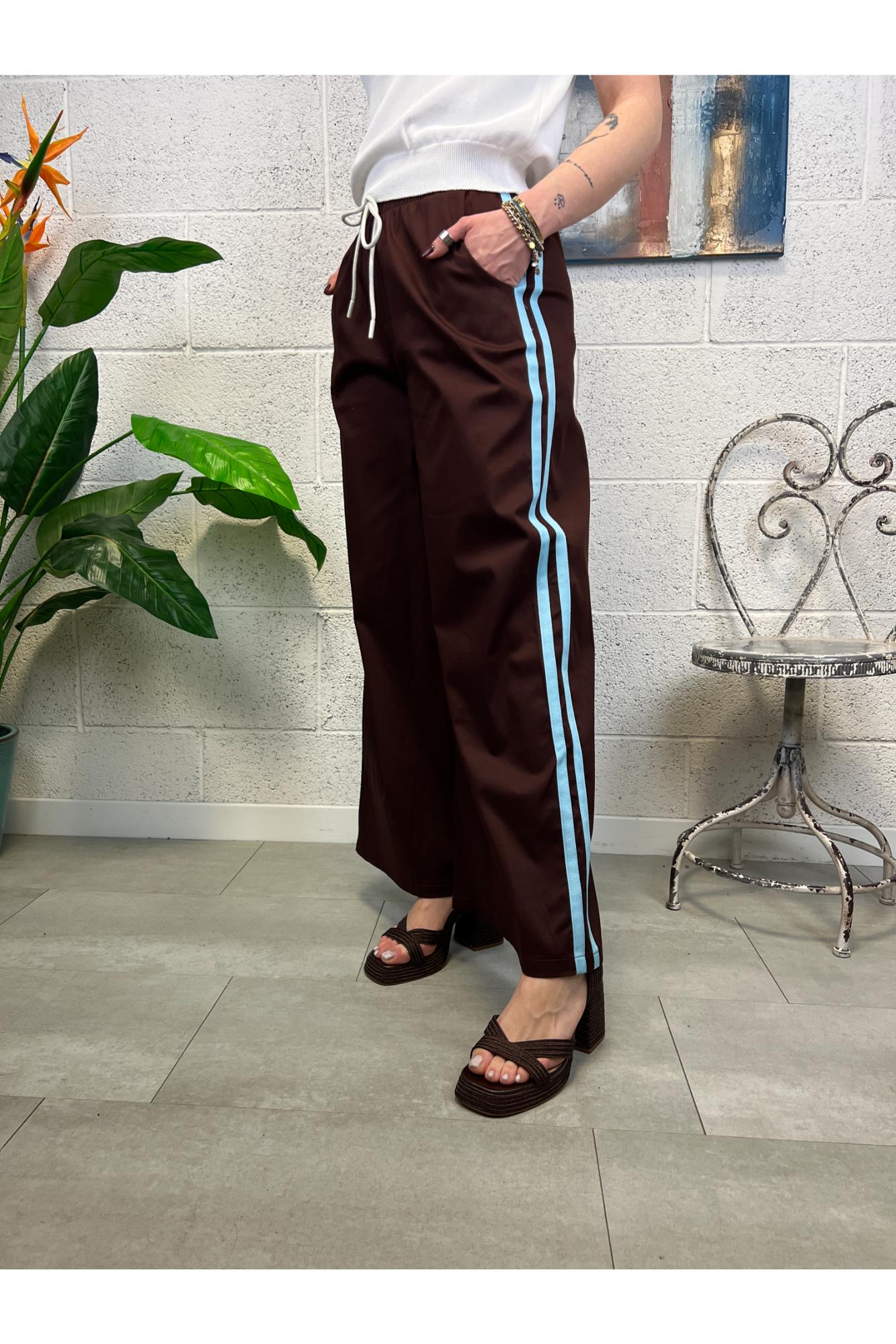 SUSY MIX Pantalone con bande Susy mix Moro