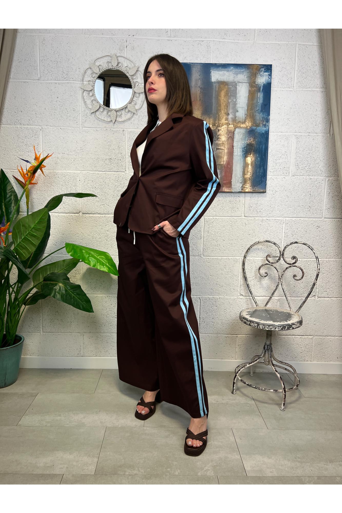 SUSY MIX Pantalone con bande Susy mix Moro