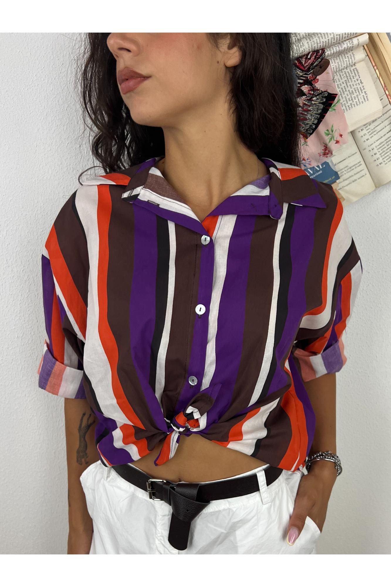 SUSY MIX Camicia rigata Susy mix Arancio