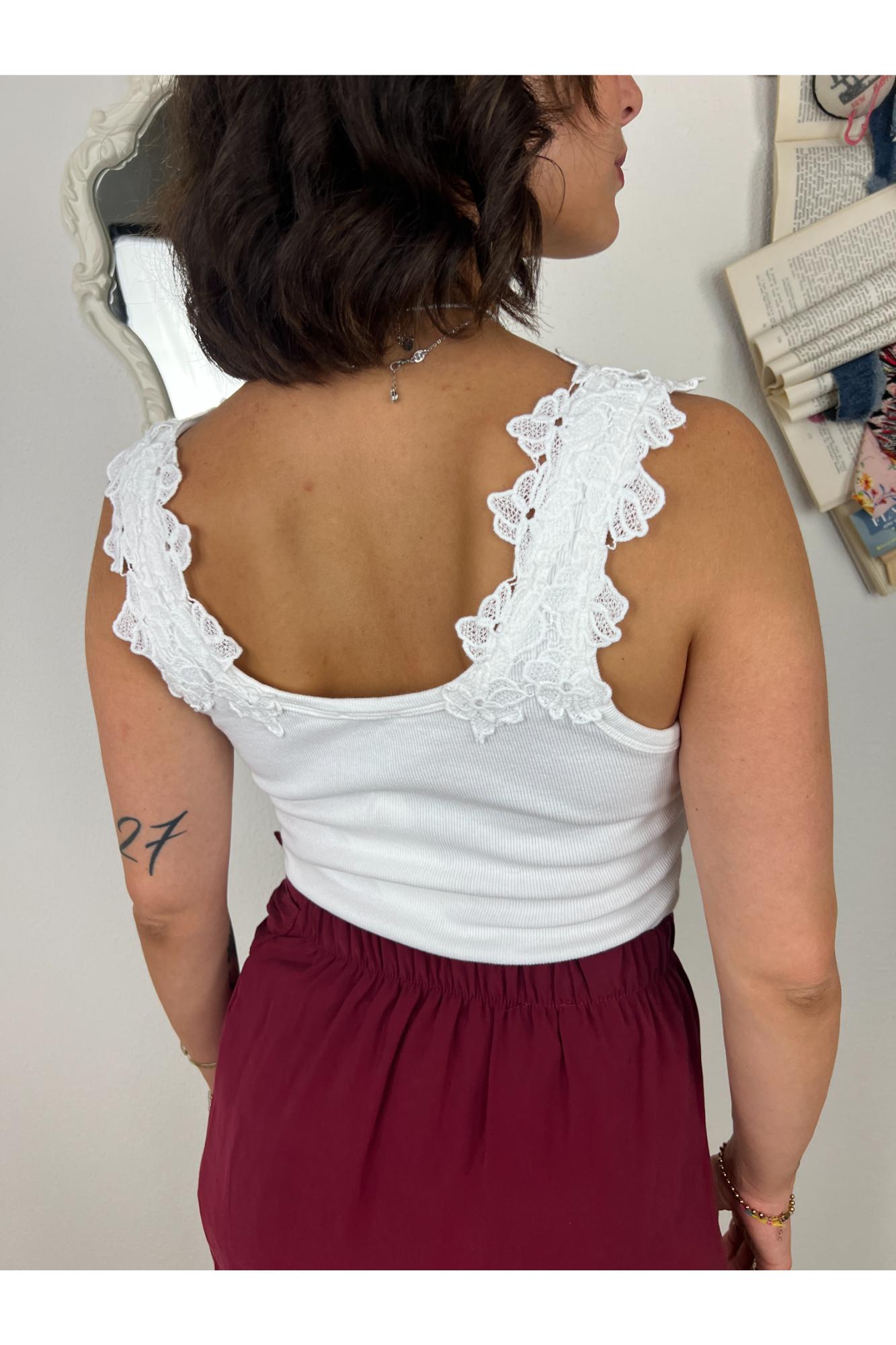 Maglia con pizzo Susy mix