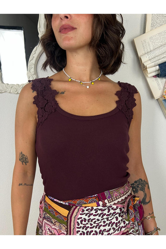 Maglia con pizzo Susy mix