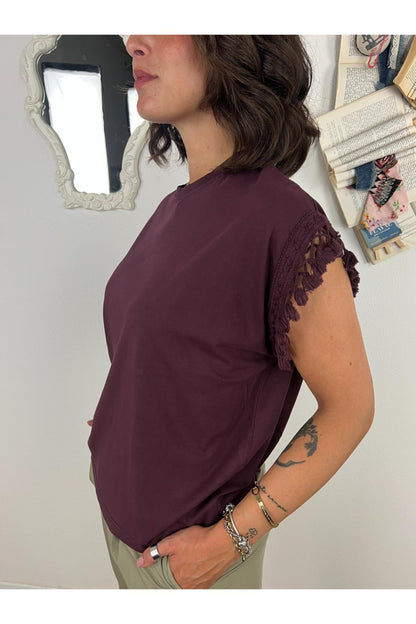 T- shirt con passamaneria Susy mix
