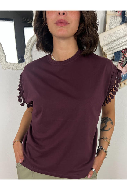 T- shirt con passamaneria Susy mix