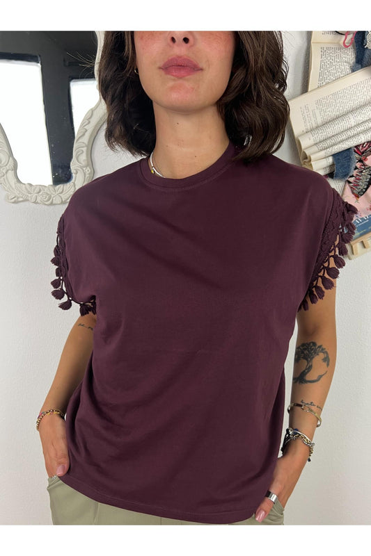 T- shirt con passamaneria Susy mix