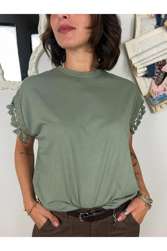 T- shirt con passamaneria Susy mix