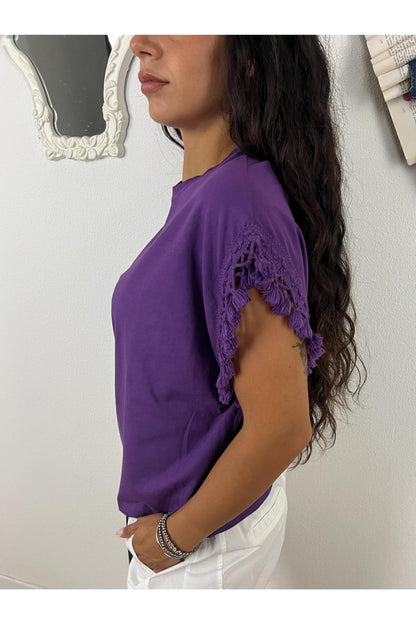 T- shirt con passamaneria Susy mix