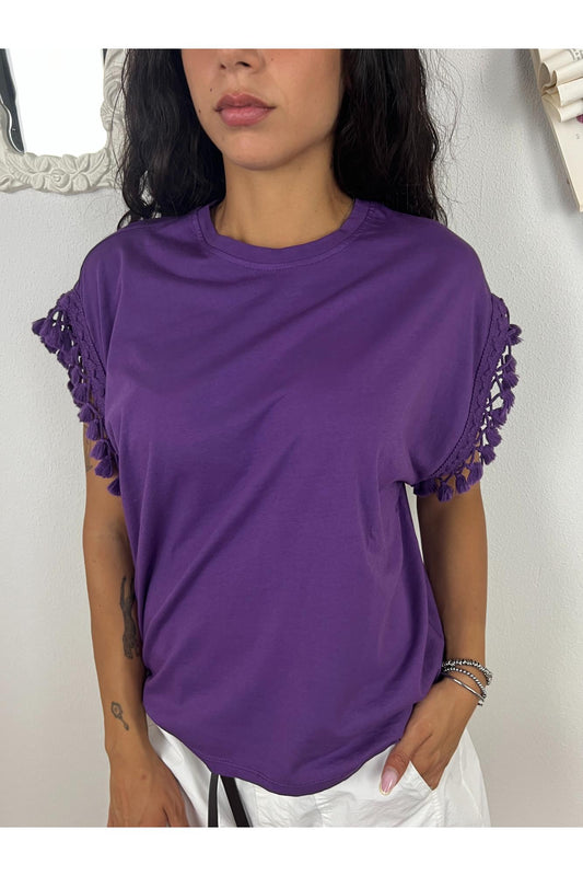 T- shirt con passamaneria Susy mix