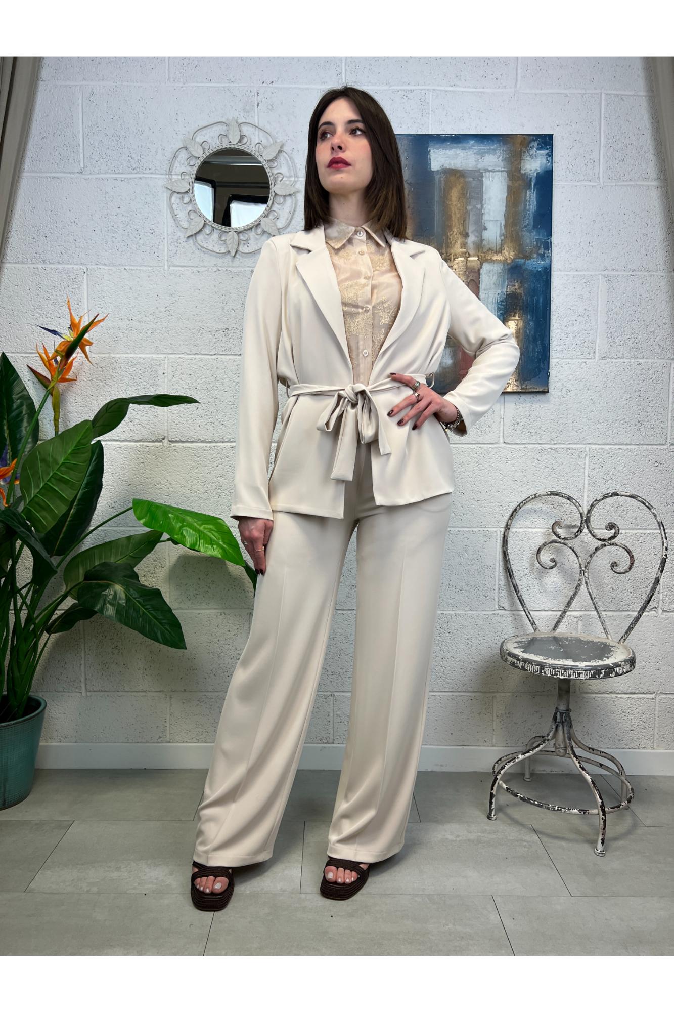 SUSY MIX Completo giacca e pantalone Susy mix Burro