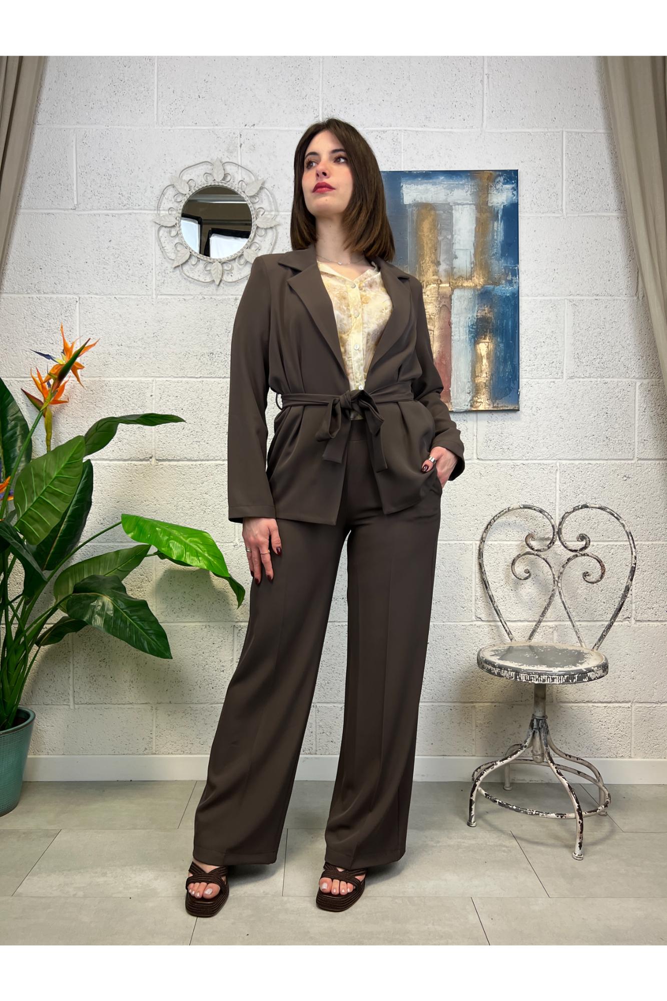 SUSY MIX Completo giacca e pantalone Susy mix Moro