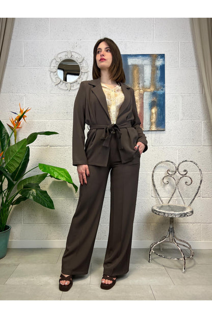 SUSY MIX Completo giacca e pantalone Susy mix Moro