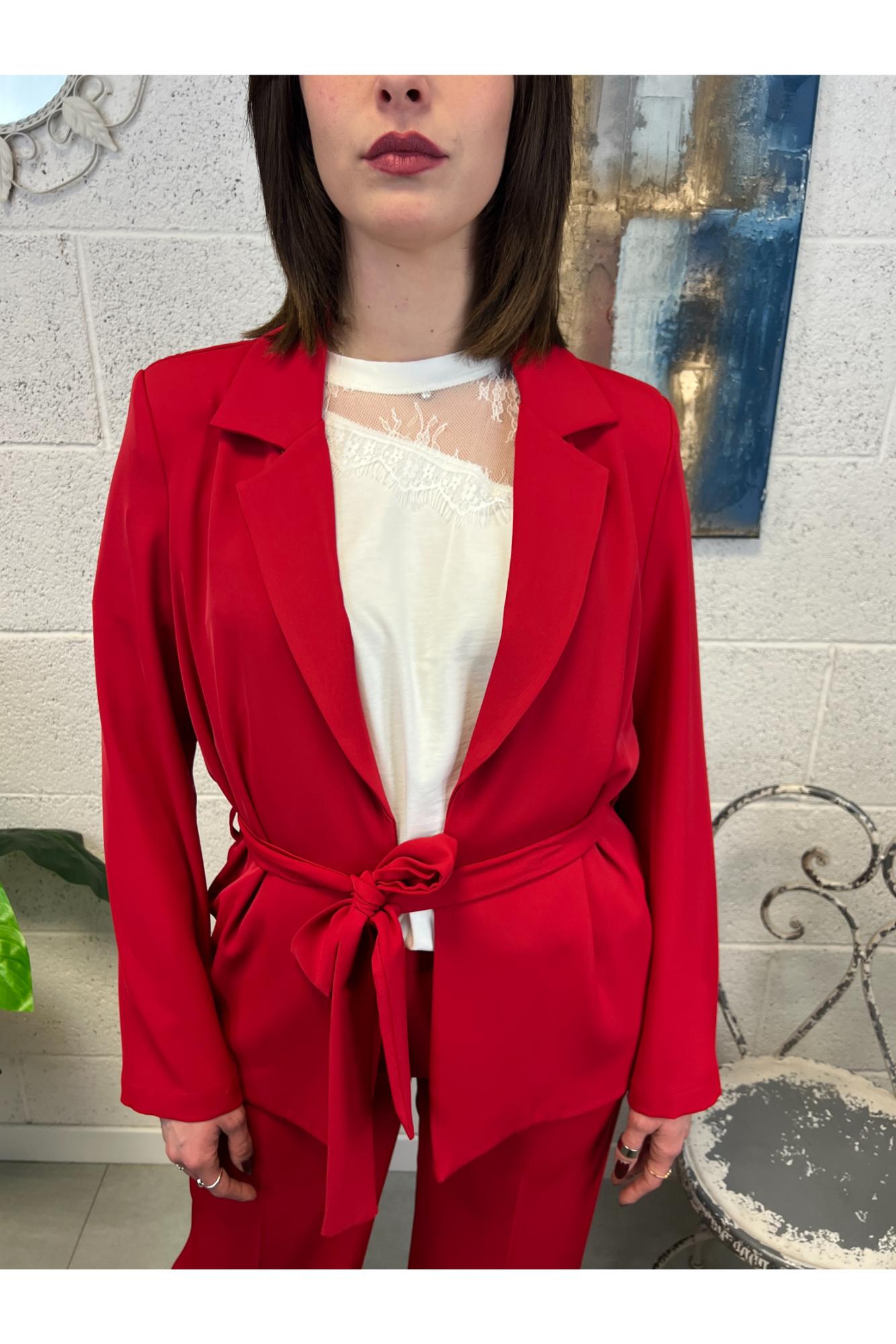 SUSY MIX Completo giacca e pantalone Susy mix Rosso