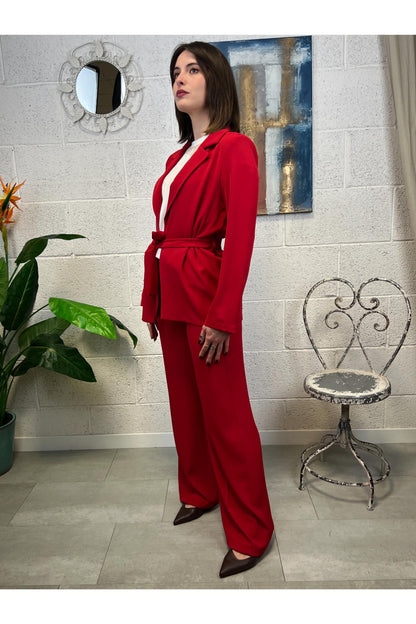 SUSY MIX Completo giacca e pantalone Susy mix Rosso