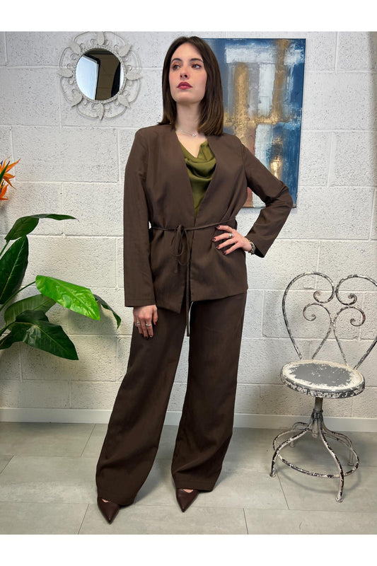 SUSY MIX Completo giacca e pantalone Susy mix Moro
