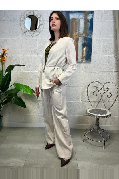 SUSY MIX Completo giacca e pantalone Susy mix Panna