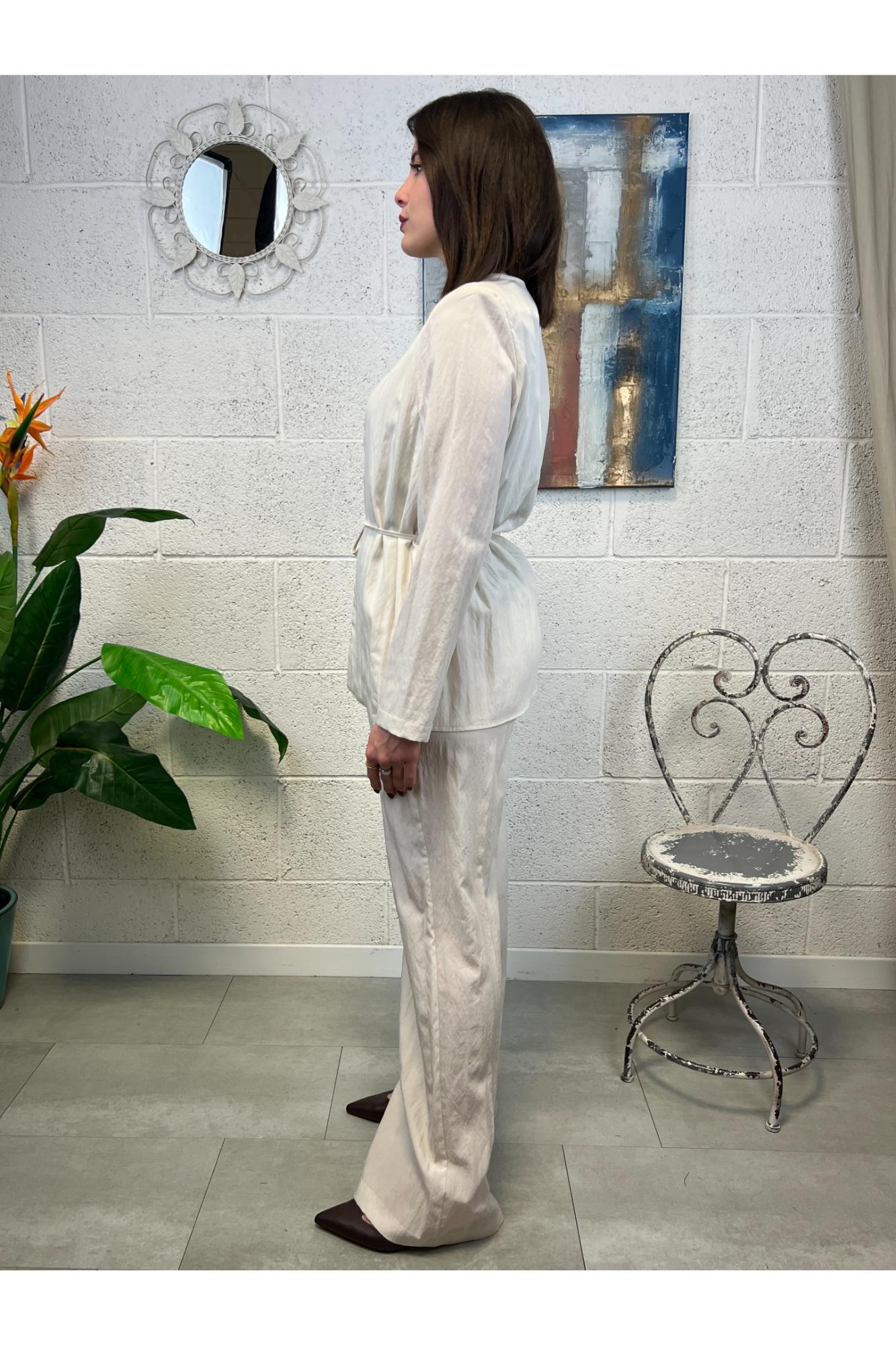 SUSY MIX Completo giacca e pantalone Susy mix Panna