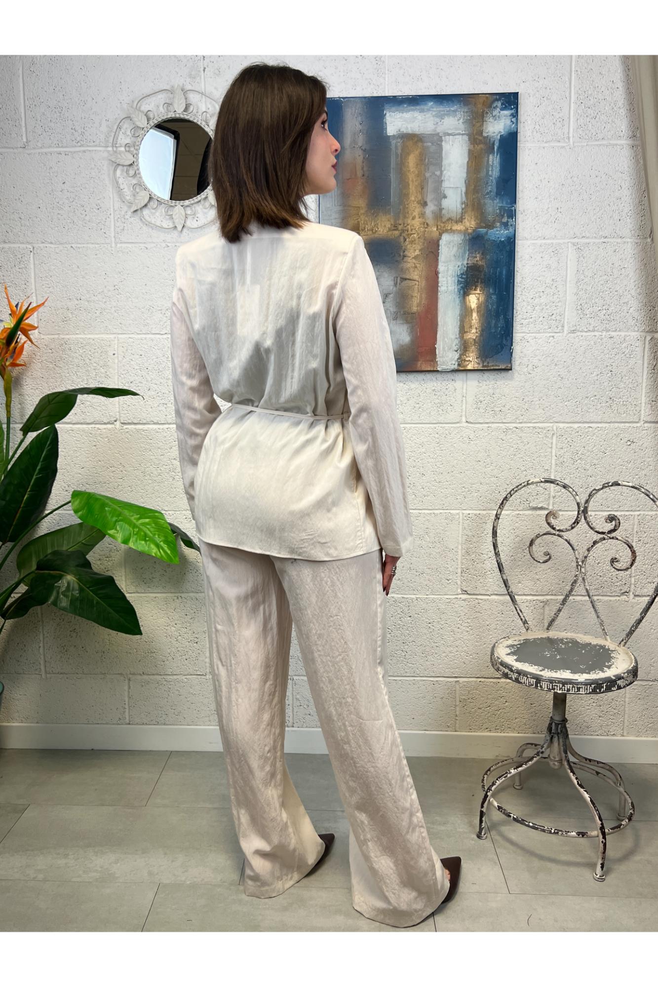 SUSY MIX Completo giacca e pantalone Susy mix Panna