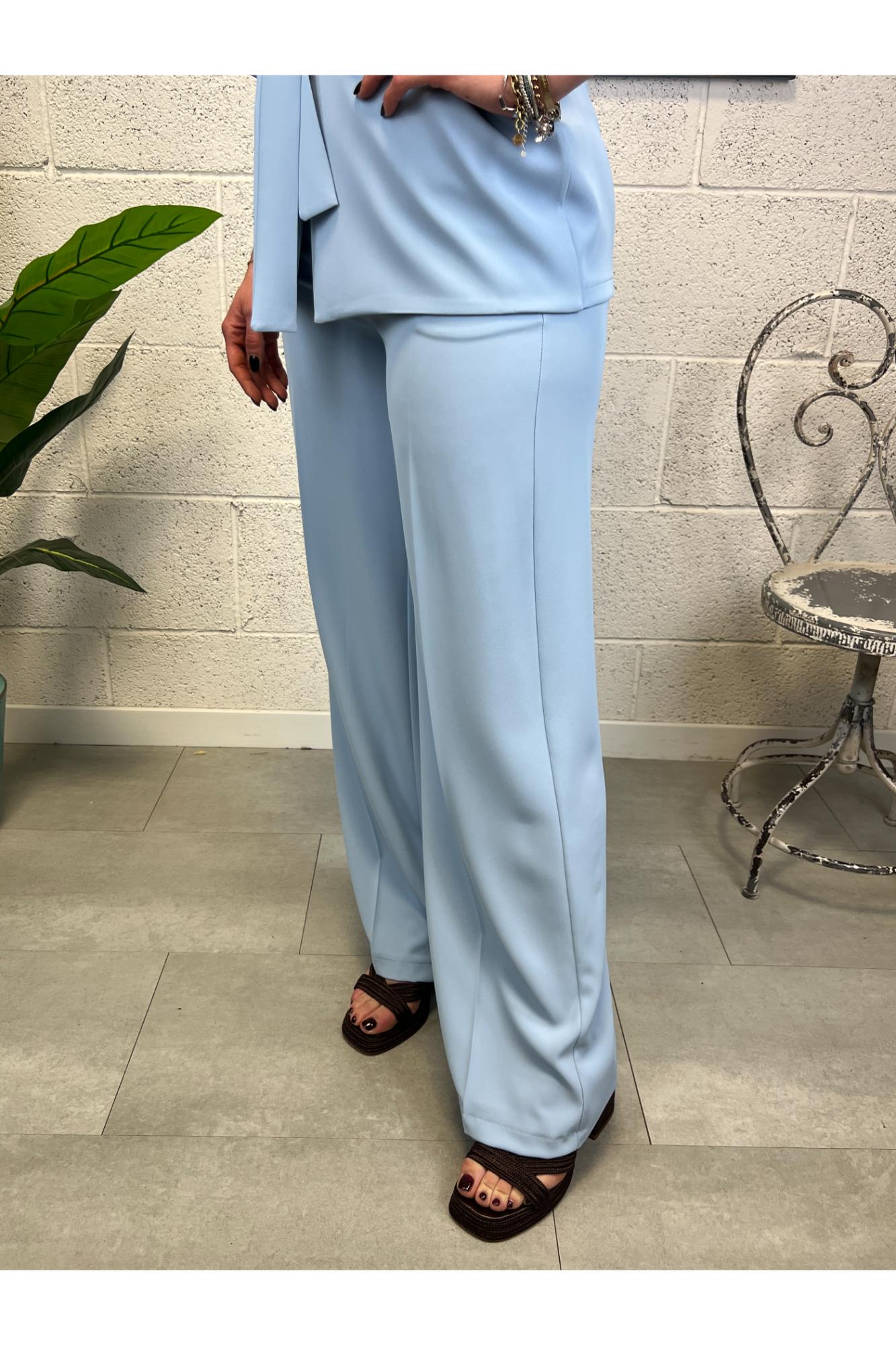 SUSY MIX Completo gilet e pantalone Susy mix Celeste