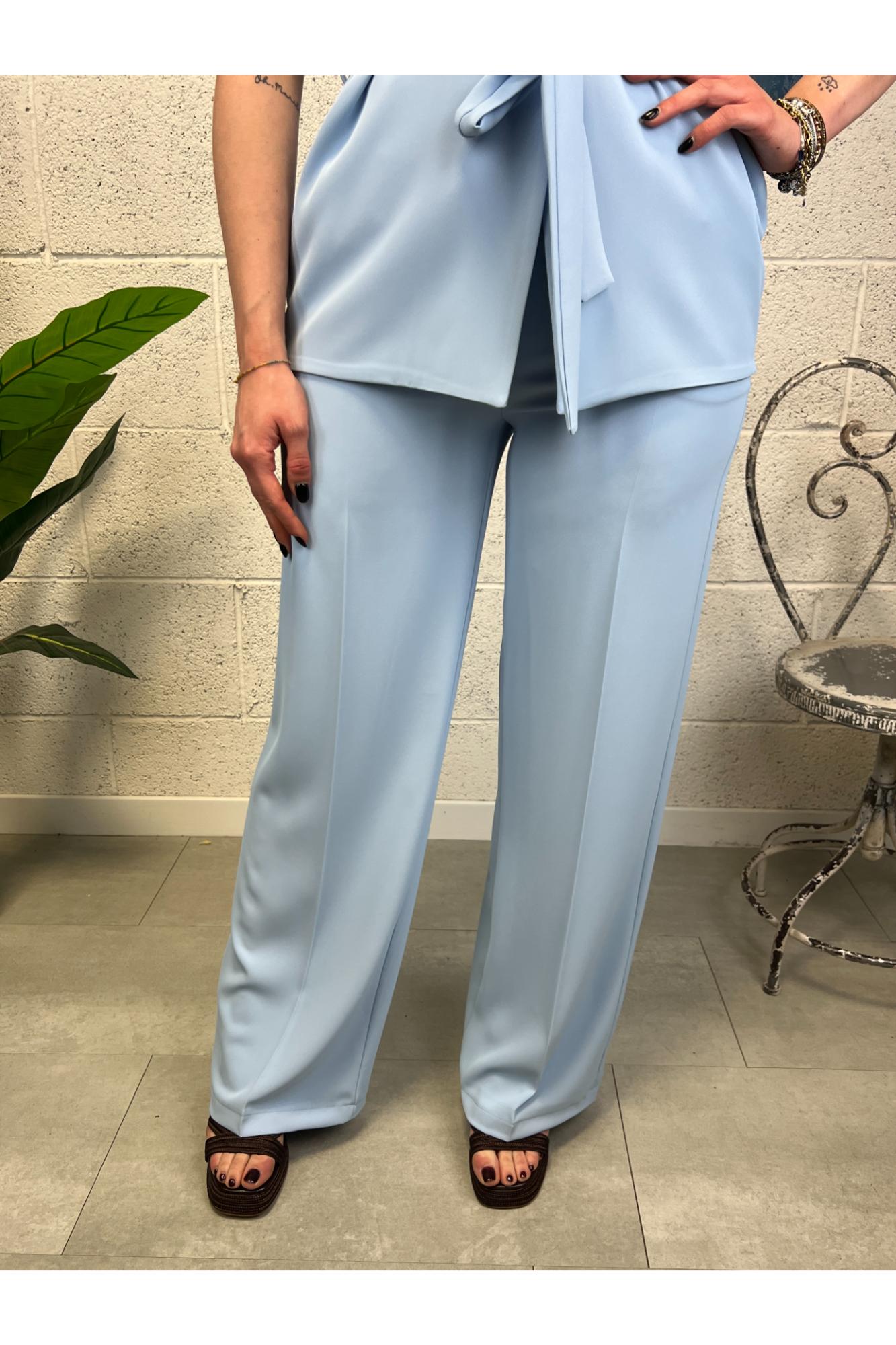 SUSY MIX Completo gilet e pantalone Susy mix Celeste