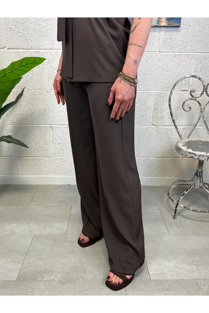 SUSY MIX Completo gilet e pantalone Susy mix Moro
