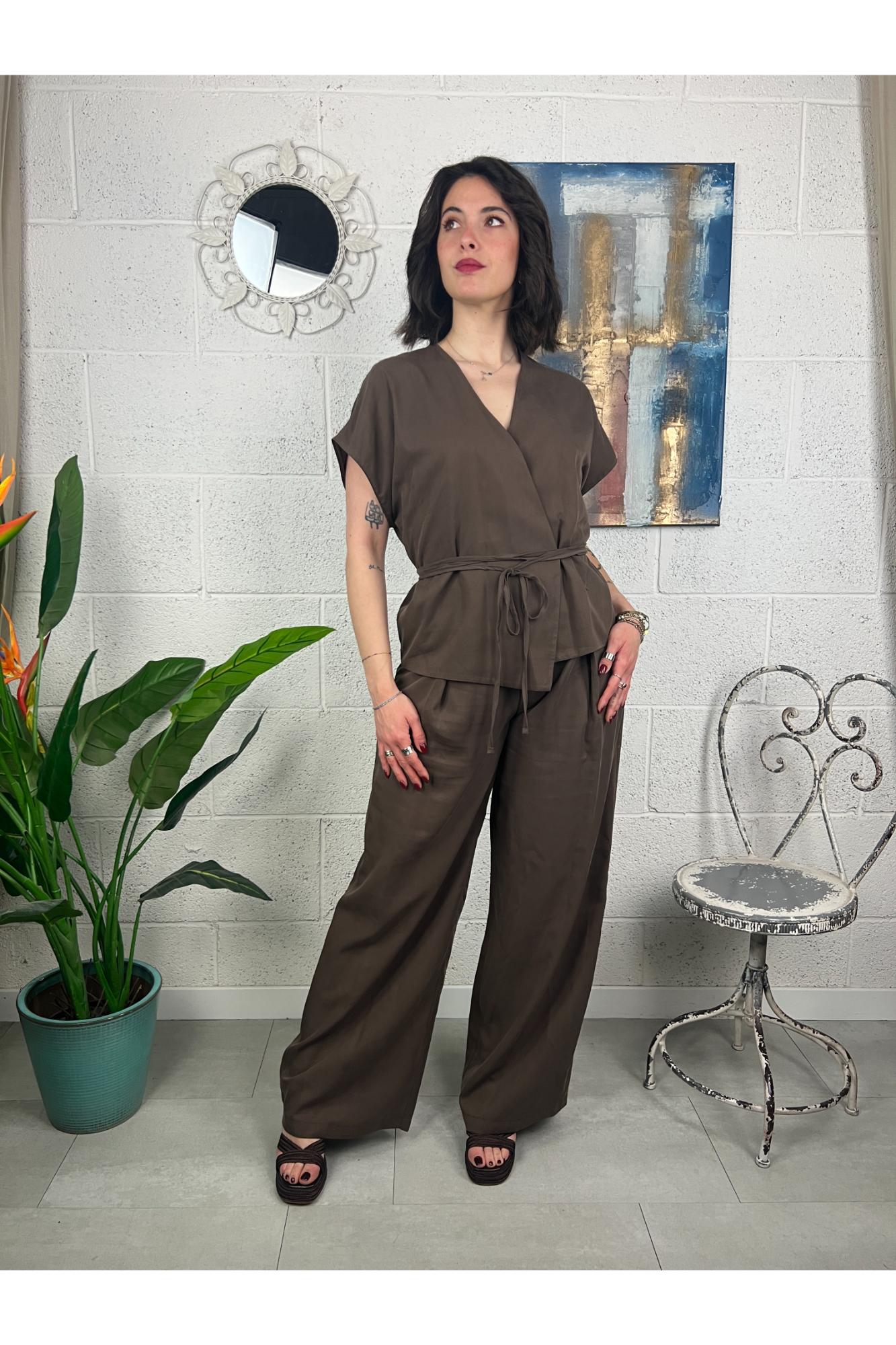 SUSY MIX Completo cassacca e pantalone Susy mix Moka