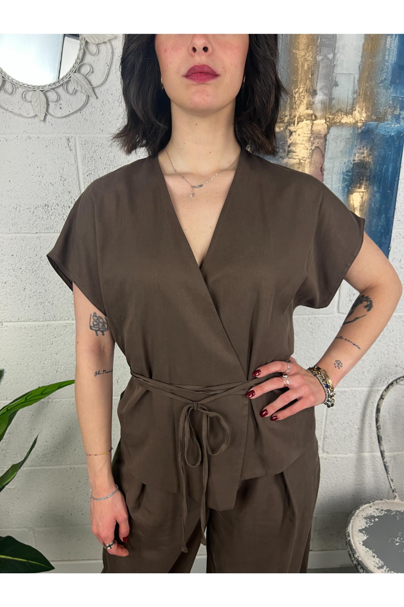 SUSY MIX Completo cassacca e pantalone Susy mix Moka