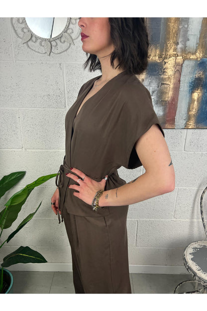SUSY MIX Completo cassacca e pantalone Susy mix Moka