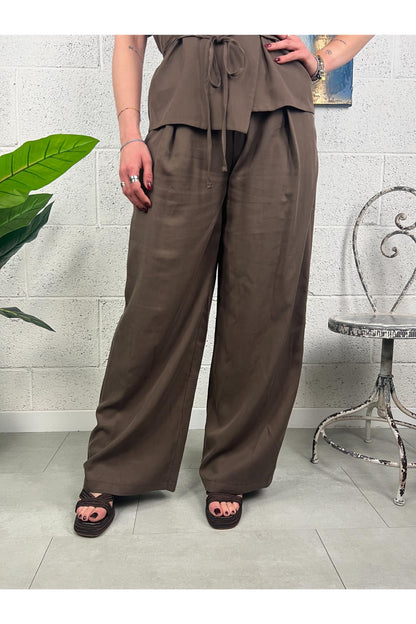 SUSY MIX Completo cassacca e pantalone Susy mix Moka