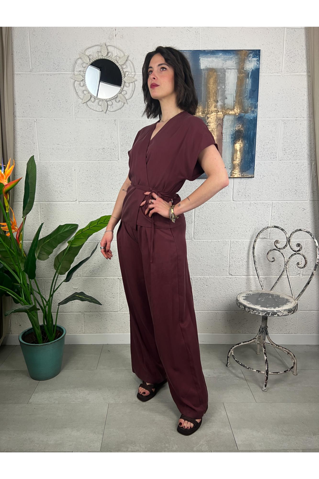 SUSY MIX Completo cassacca e pantalone Susy mix Vino