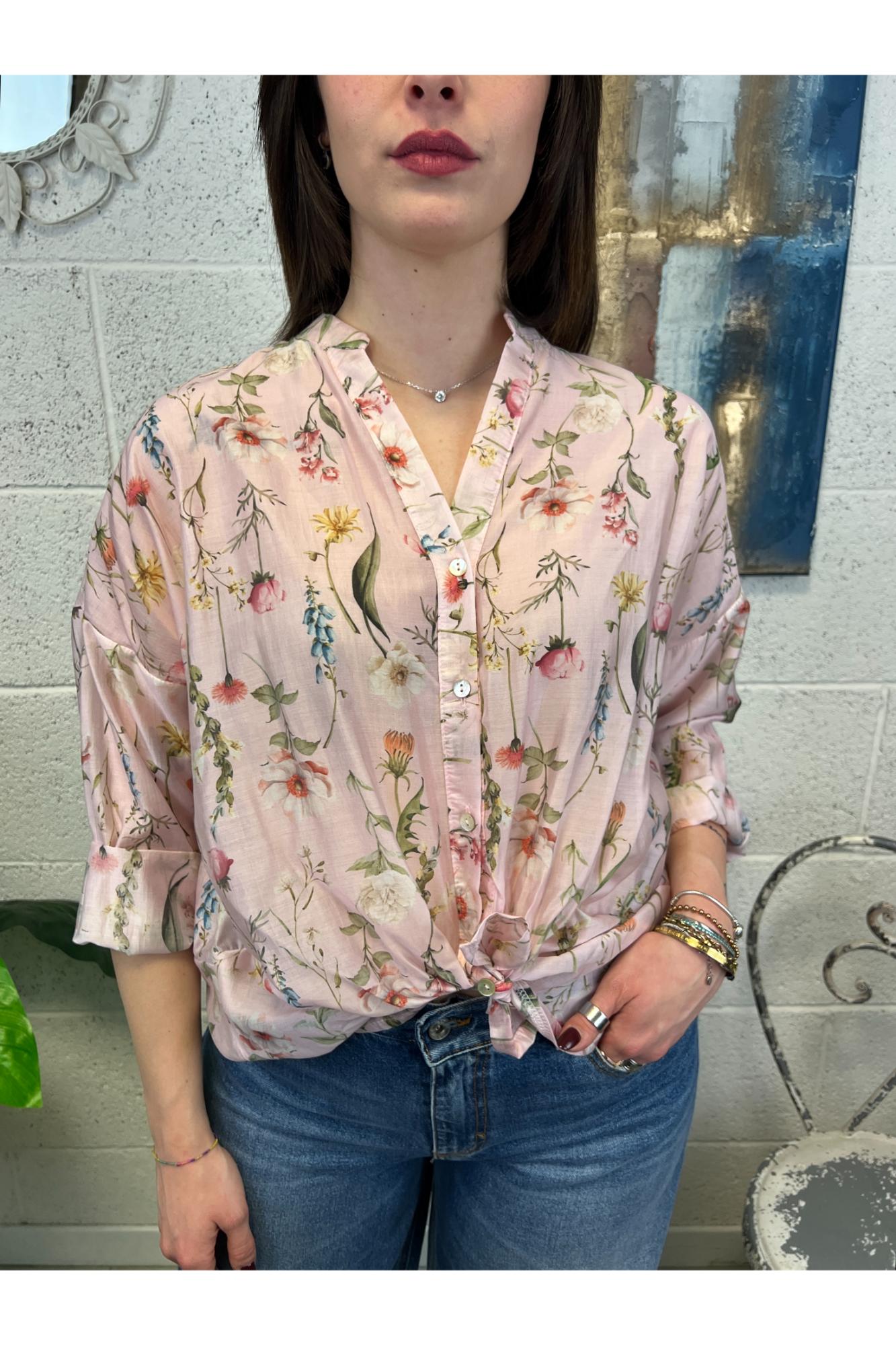 SUSY MIX Camicai floreale Susy mix Rosa