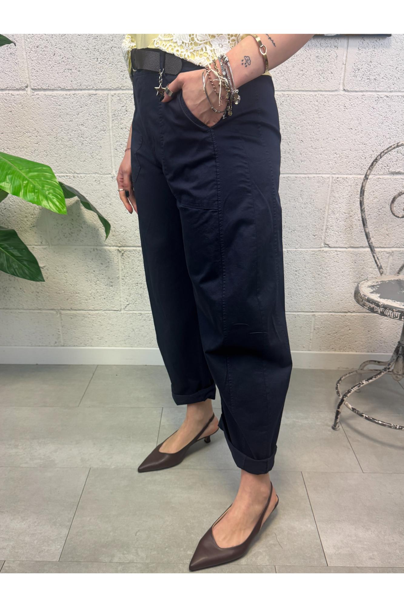 SUSY MIX Pantalone stellina leggera Susy mix Blu