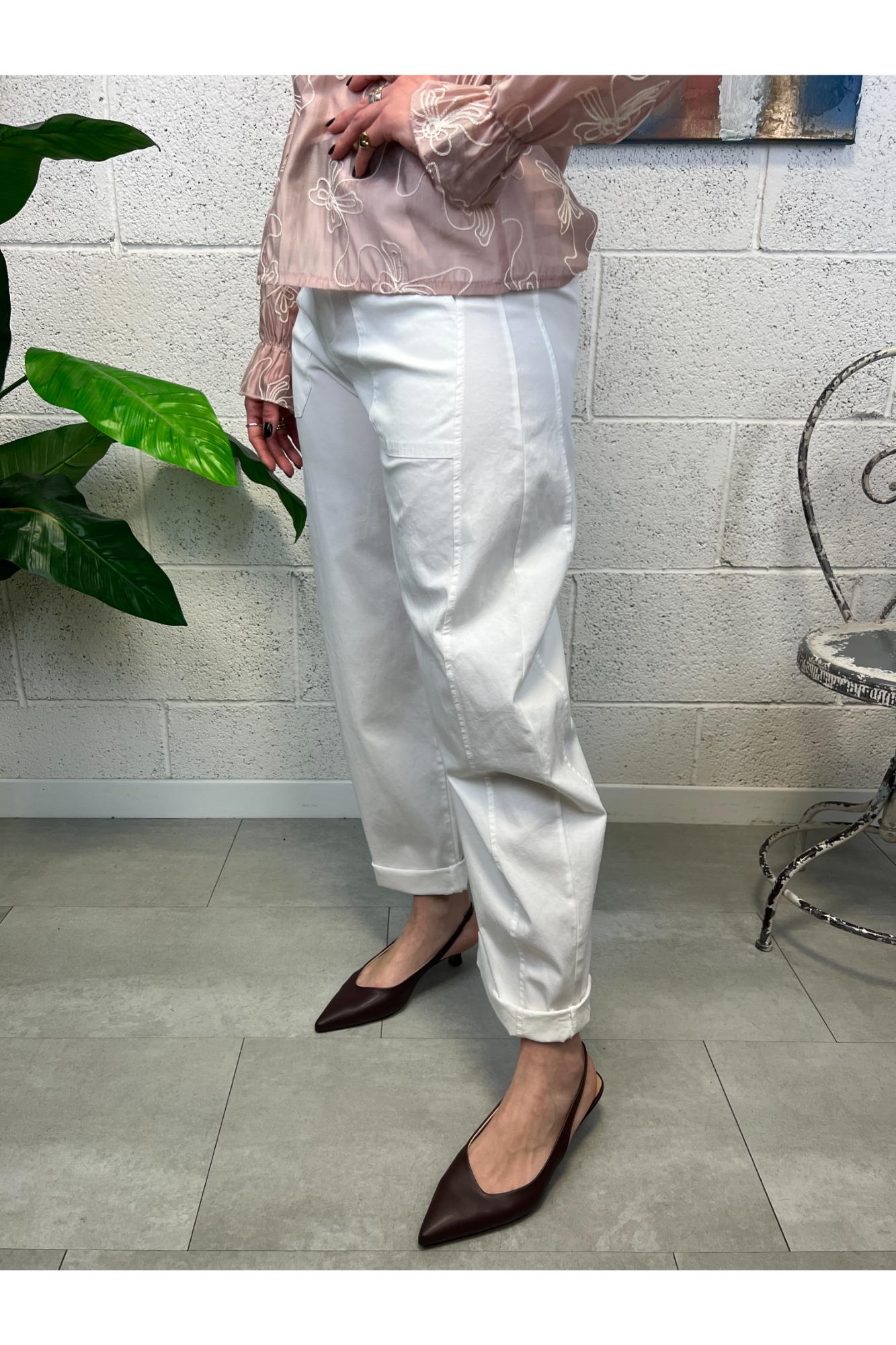 SUSY MIX Pantalone stellina leggera Susy mix Latte