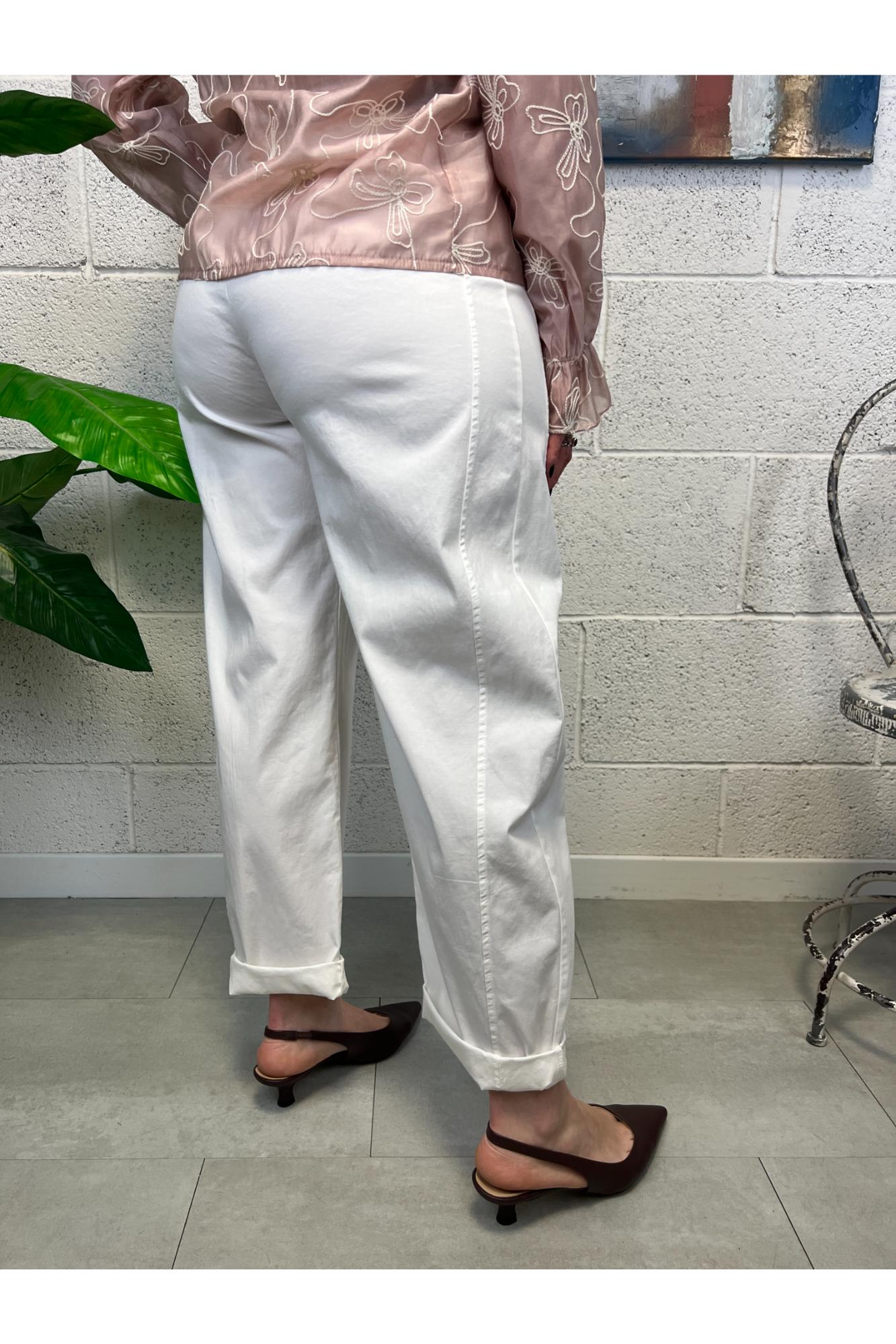 SUSY MIX Pantalone stellina leggera Susy mix Latte