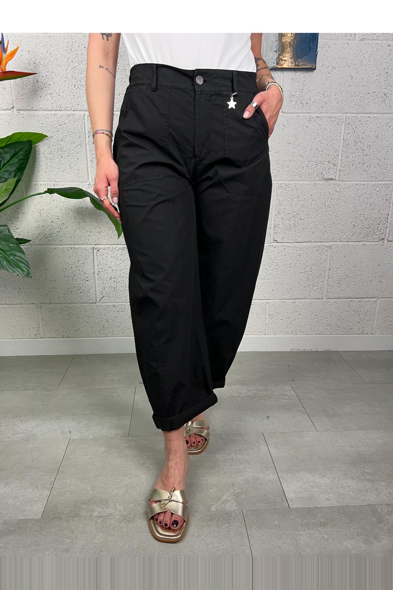 SUSY MIX Pantalone stellina leggera Susy mix Nero