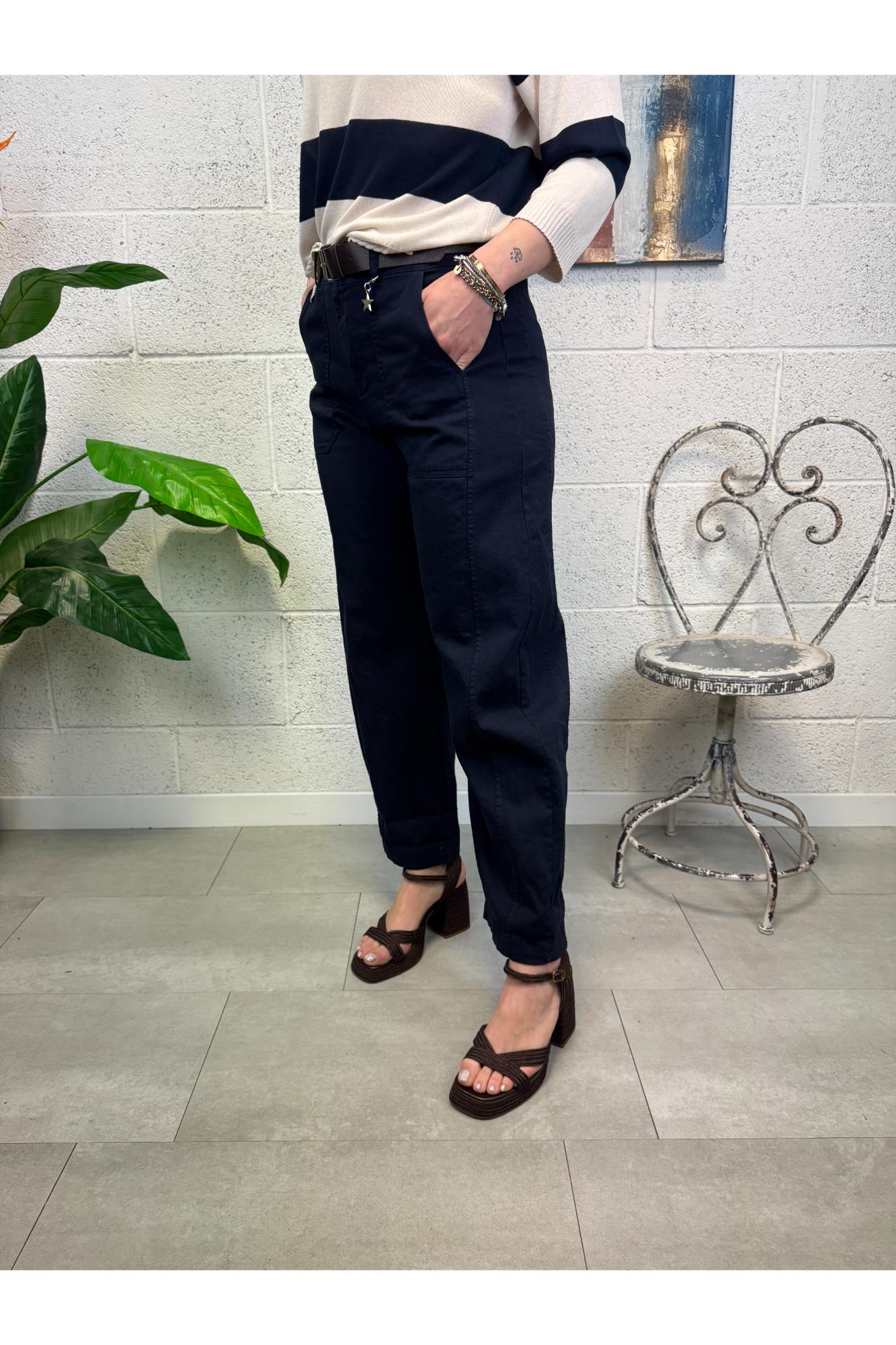SUSY MIX Pantalone baloon Susy mix Blu