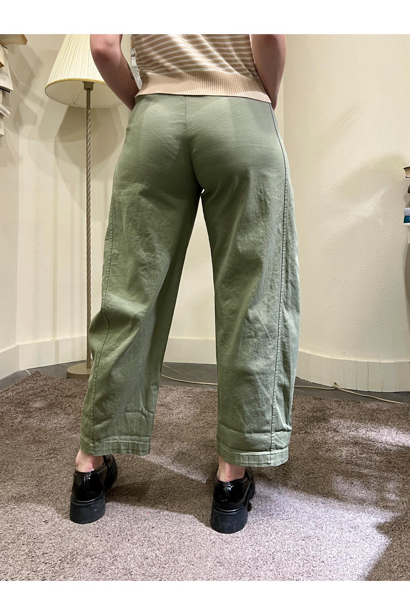 SUSY MIX Pantalone baloon Susy mix Verde militare