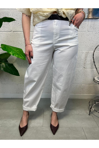 SUSY MIX Pantalone cuoricino baloon Susy mix Latte