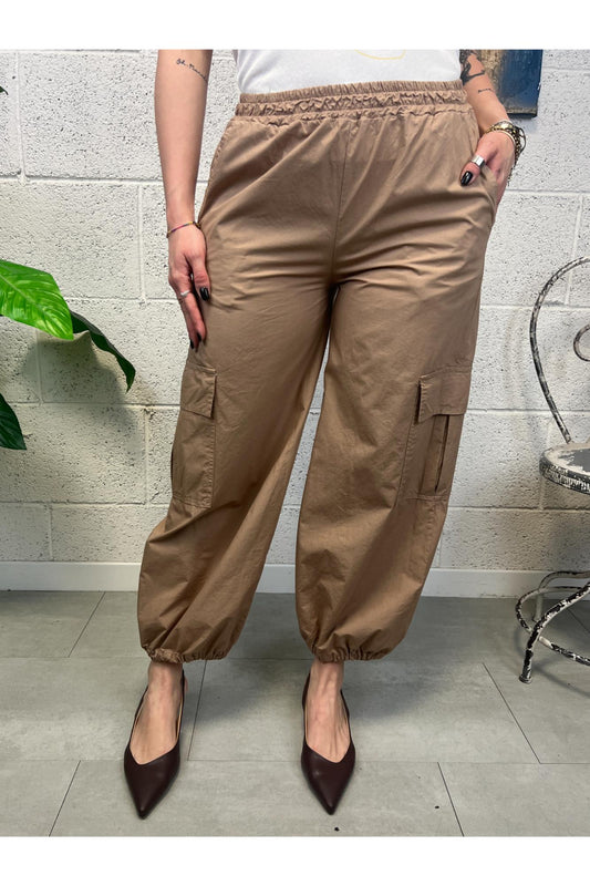 SUSY MIX Pantalone con tasconi Susy mix Cammello