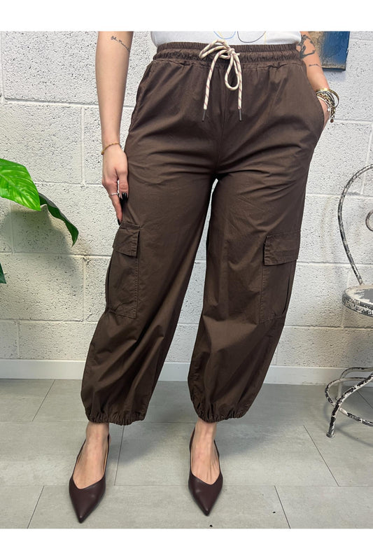 SUSY MIX Pantalone con tasconi Susy mix Moro