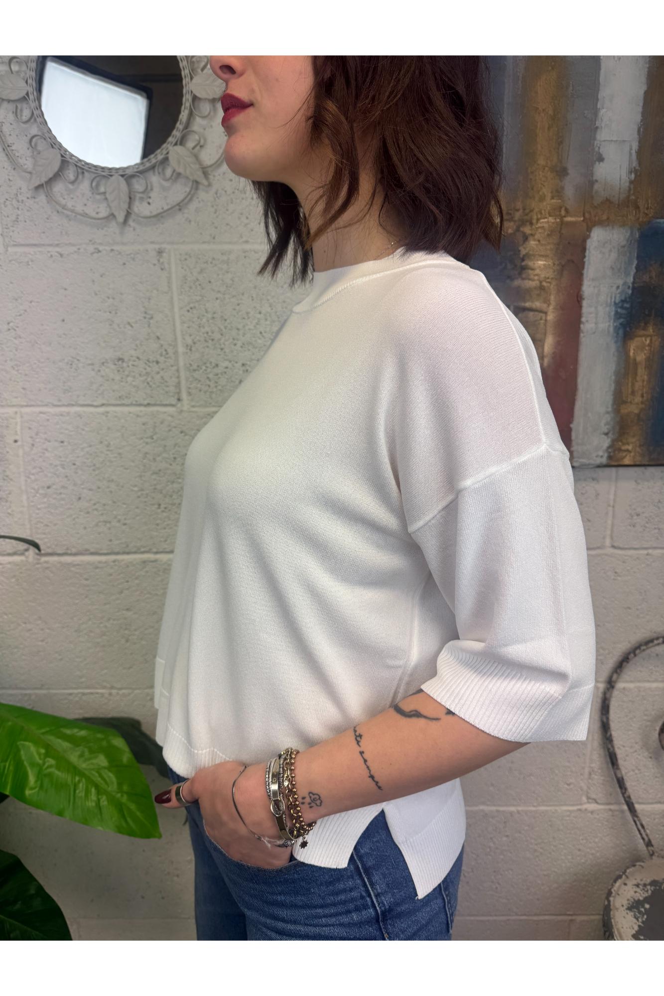 SUSY MIX Maglia a barca Susy mix Ecru