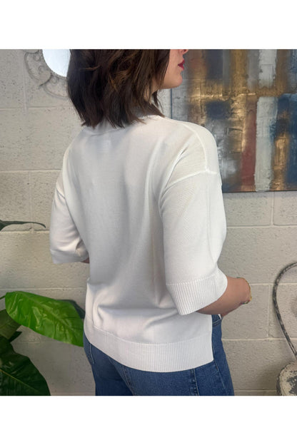 SUSY MIX Maglia a barca Susy mix Ecru