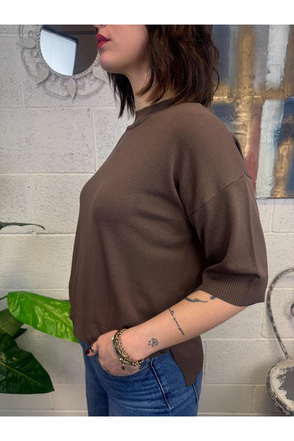 SUSY MIX Maglia a barca Susy mix Moro