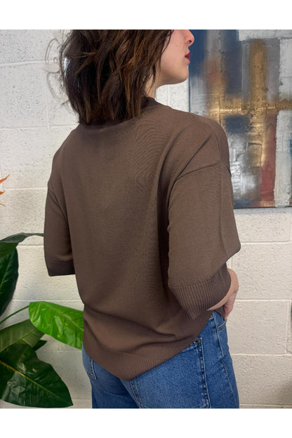 SUSY MIX Maglia a barca Susy mix Moro