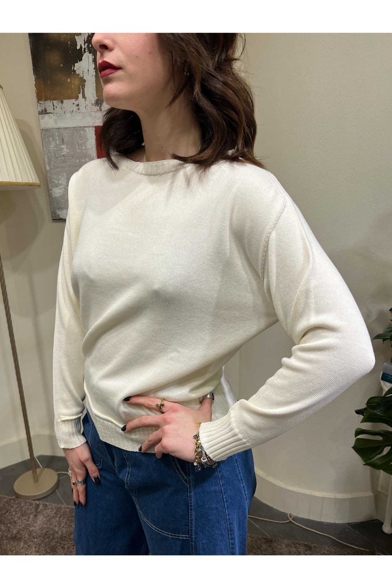 SUSY MIX Maglia a barca Susy mix Ecru