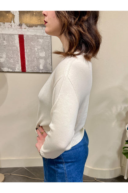 SUSY MIX Maglia a barca Susy mix Ecru